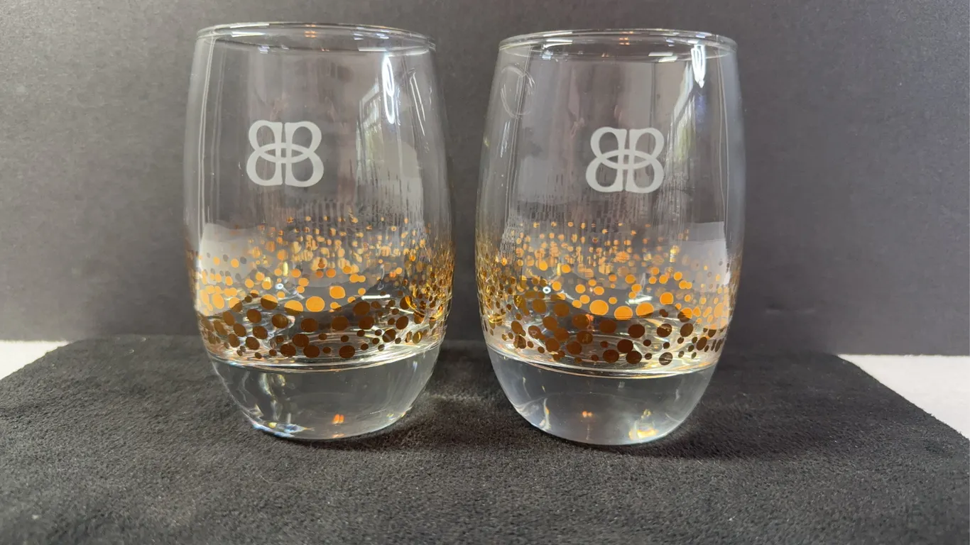 Set of 2 Baileys Irish Creme Drinking Glasses - New