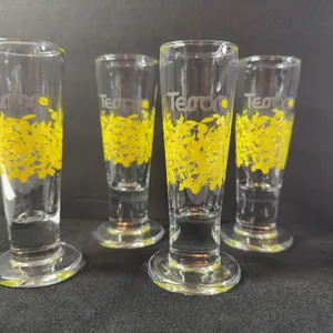 Set of 4 Tessora Lemoncello Shot Glasses - Preowned