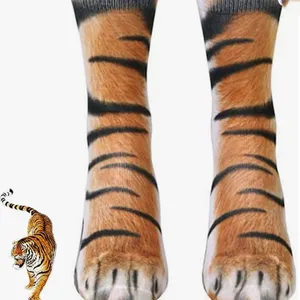 3D Animal Paw Socks, Tiger Paw Socks Brand New Unisex