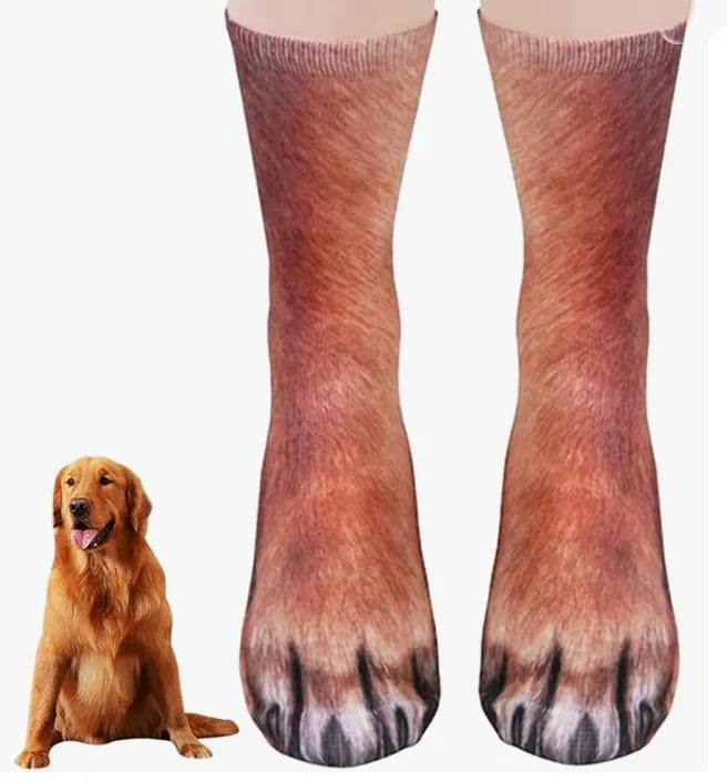 3D Animal Paw Socks, Dog Paw Socks Brand New Unisex
