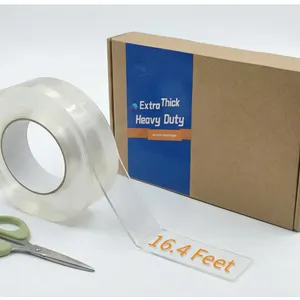 Double Sided Tape Heavy Duty,Clear 1.18 inch × 196 inch Tape, Removable mounting Tape Brand New