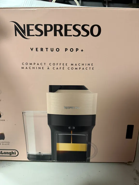 Nespresso Vertuo Pop+ Beige Coffee and Espresso Machine by De'Longhi - Untested