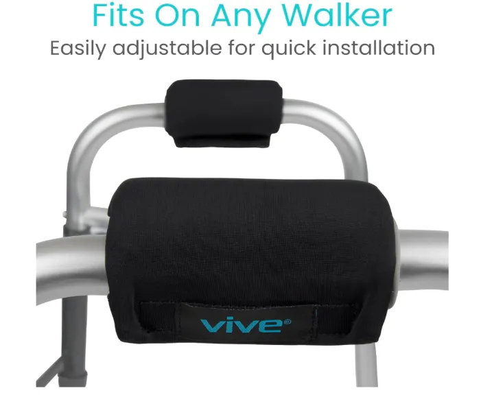 Vive Walker Handle Cushions - Padded Hand Covers - Soft Cushion Padding Medical for Folding Rolling