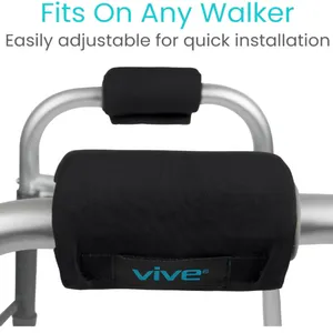 Vive Walker Handle Cushions - Padded Hand Covers - Soft Cushion Padding Medical for Folding Rolling