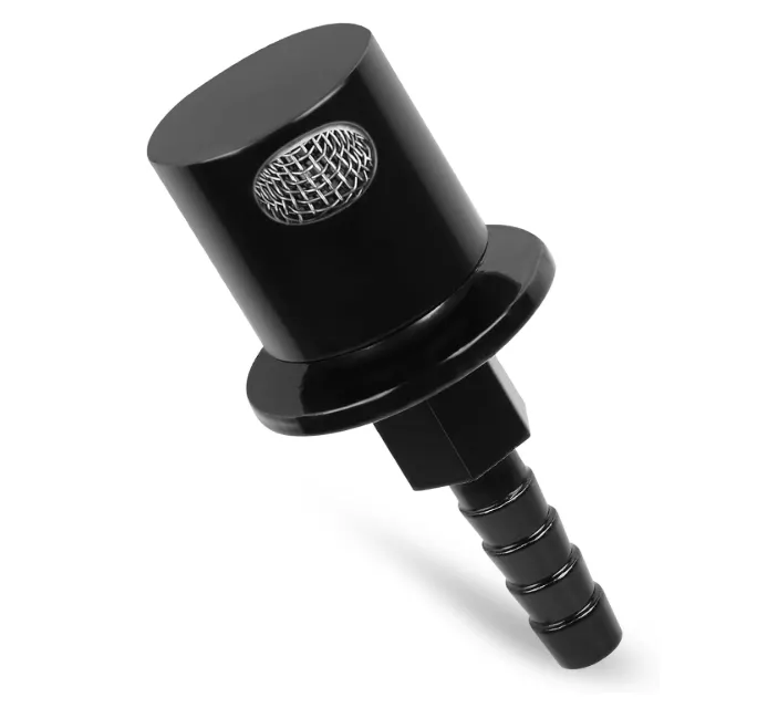 Fuel Tank Remote Mount Vent Valve Roll Over Valve (Black) | Automotive Off-Roads ATV UTV 5/16 Hose B