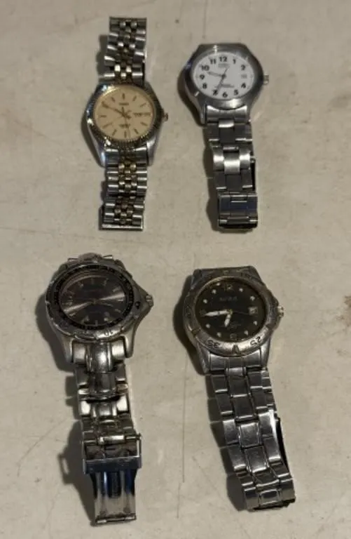 2 Timex Watches, 1 Quartz Watch, 1 Benrus Watch