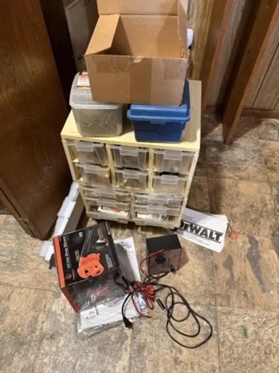 Organizer, Misc. Hardware, Shop Blower, AC/DC
