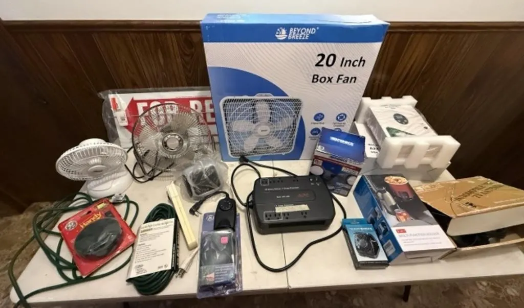 Misc. Fans, Surge Protector, Extension Cords,