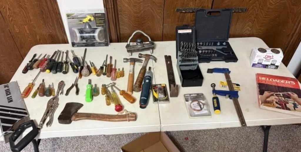 Respirator, Screw Drivers, Hammers, Bar Clamp,