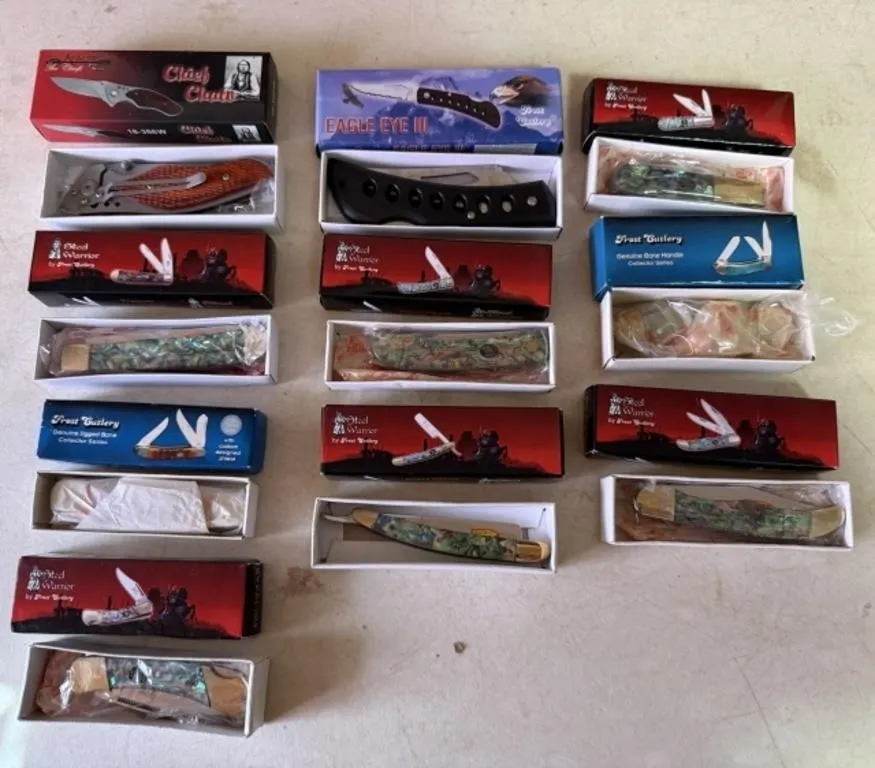 10+/- Frost Cutlery Pocket Knives