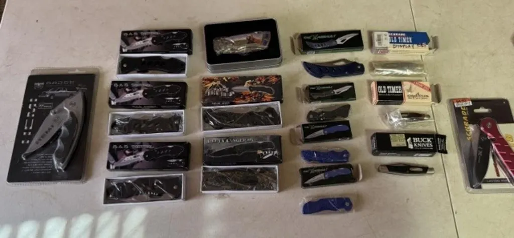 15+/- Misc. Pocket Knives