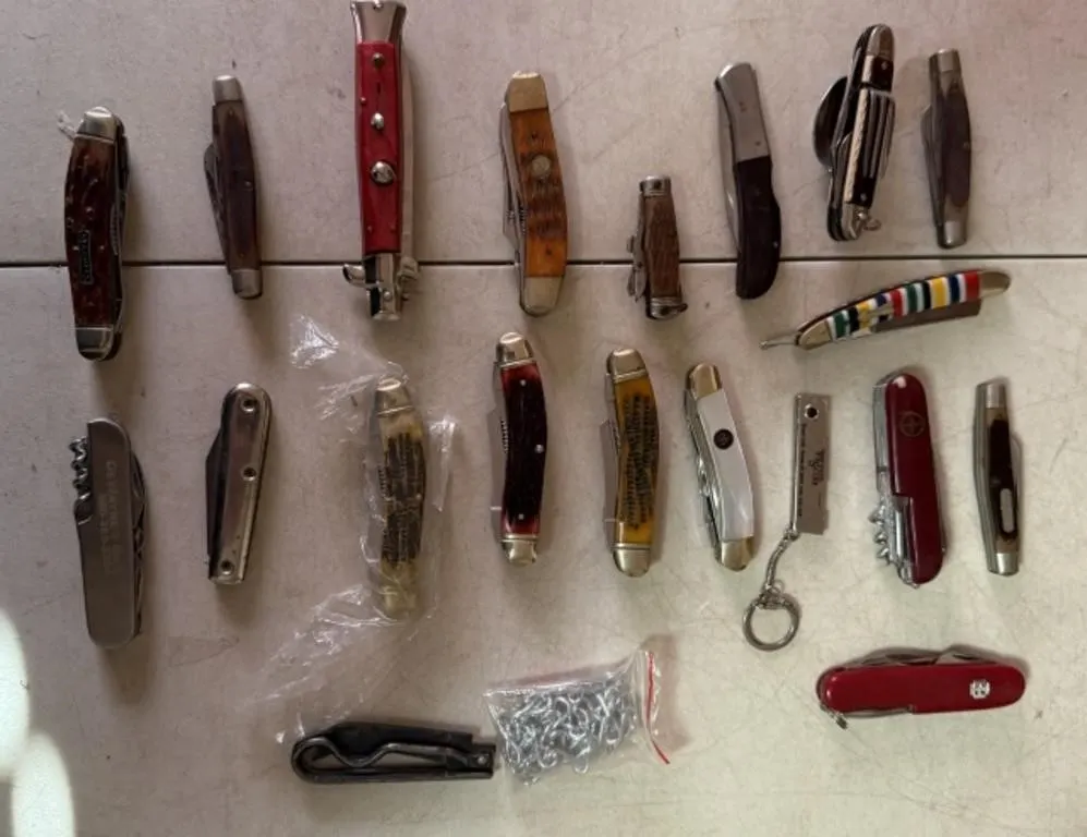 18+/- Misc. Pocket Knives