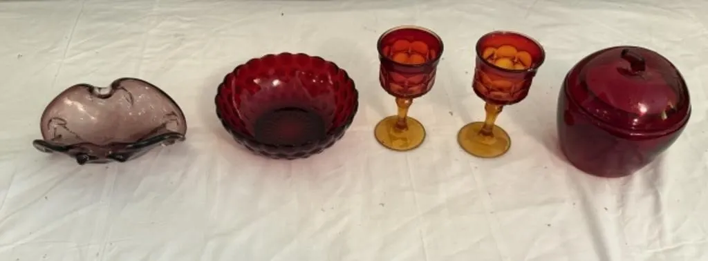 Apple Shaped Cookie Jar, Candy Dishes,