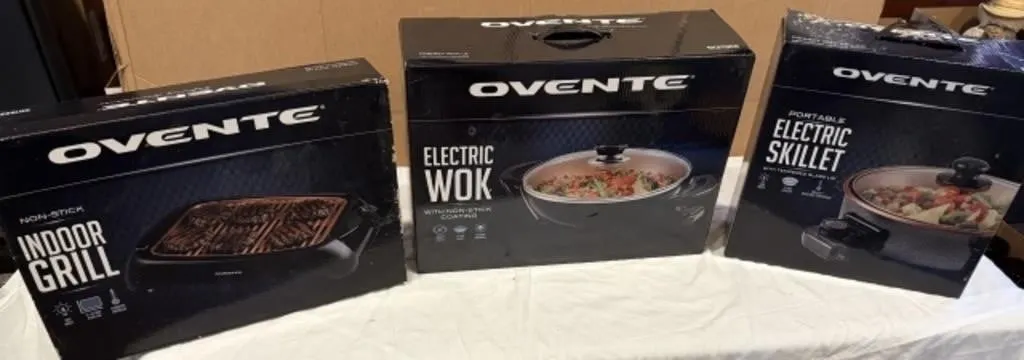 Ovente Electric Skillet, Electric Wok, Indoor