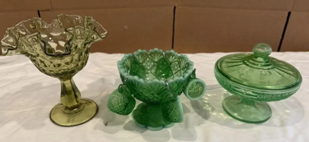 Vintage Miniature Punch Set, Vintage Ruffled Top
