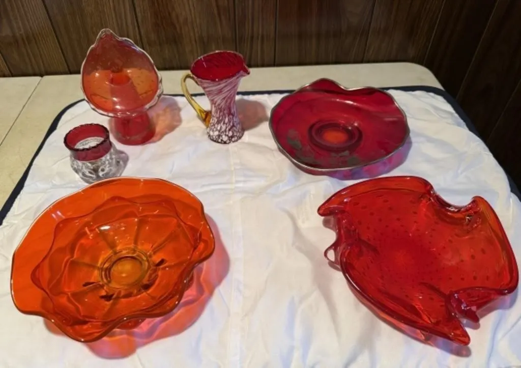 6+/- Colored Glassware
