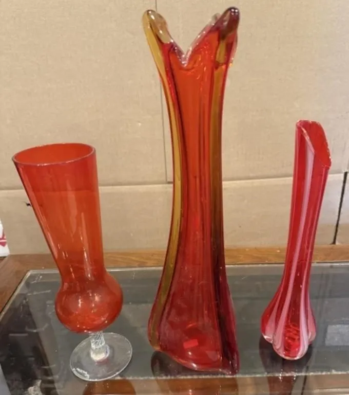 3 Vintage Vases