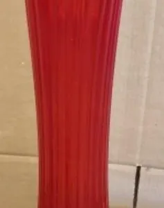 Vintage Stretch Swung Glass Floor Vase