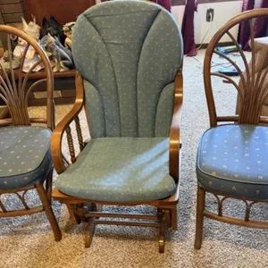 2 Matching Chairs, Vintage Glider Chair