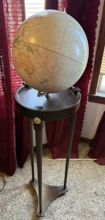 George F. Cram Company's Classic Globe on Stand
