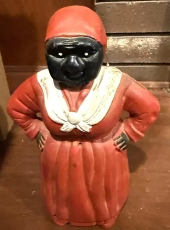 Vintage Cast Iron "Mammy" Coin Bank