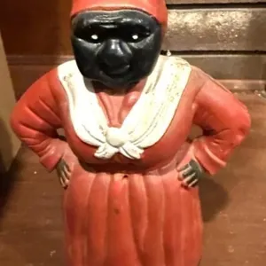Vintage Cast Iron "Mammy" Coin Bank