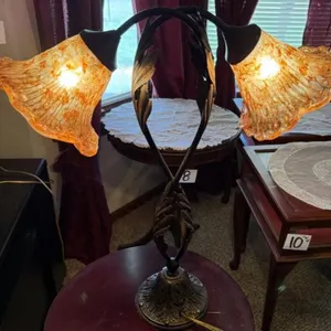 Two-Light Lily Accent Table Lamp