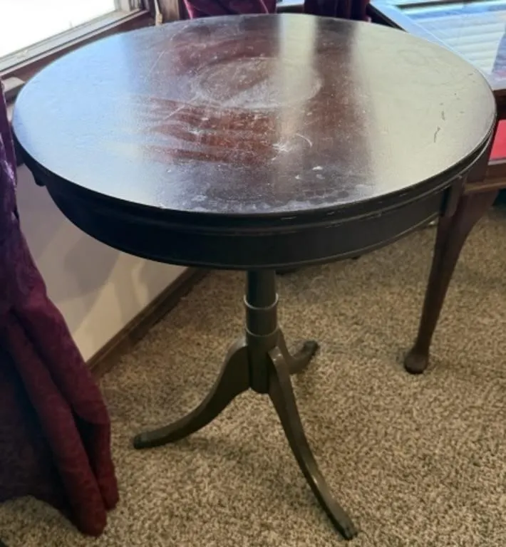 Vintage Drum Accent Table