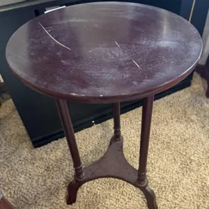 Small Dark Wood Accent Table