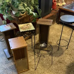 6+/- Plant Stands, Small Display Shelf,