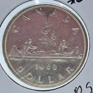 Mint State 1960 Canada One Dollar Coin