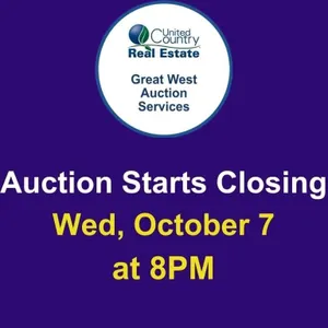 Auction begins to close Wednesday, October 7,