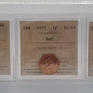 ICCS Graded Proof Like 1974, 1975 and 1976 "Red"