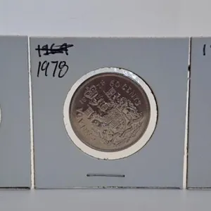 1977, 1978 and 1979 Canada 50 Cent Pieces