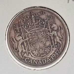 1942 Canada 50 Cent Piece
