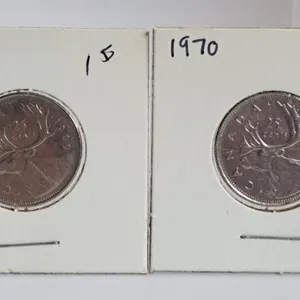 1969 and 1970 Canada Quarters