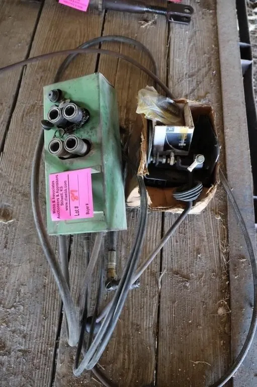 John Deere joystick control attachment for loader