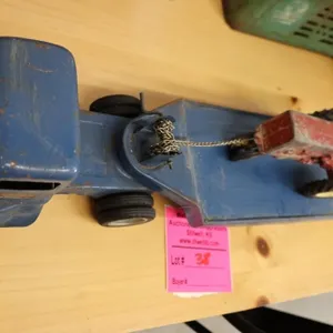 Tonka toy semi with construction trailer and ol