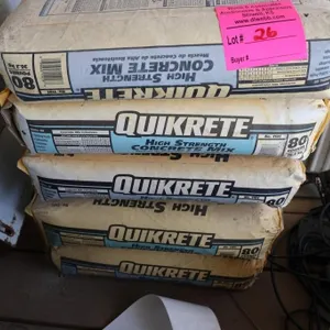 Five bags of Quikrete