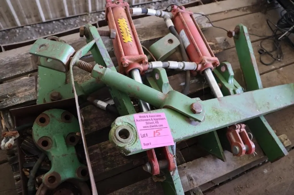 Two 3x8 hydraulic cylinder and lift arms