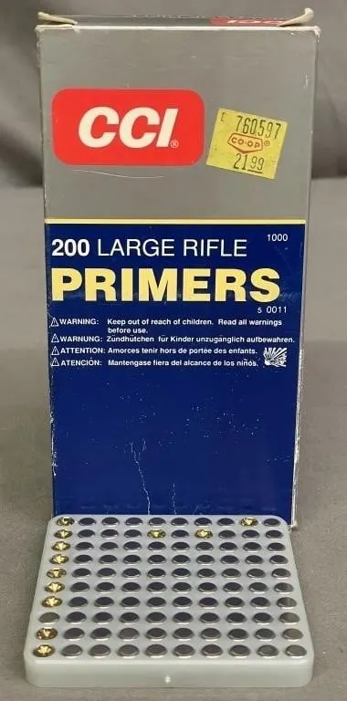 Box of 800 CCI BR-2 Large Rifle Primers.
PAL