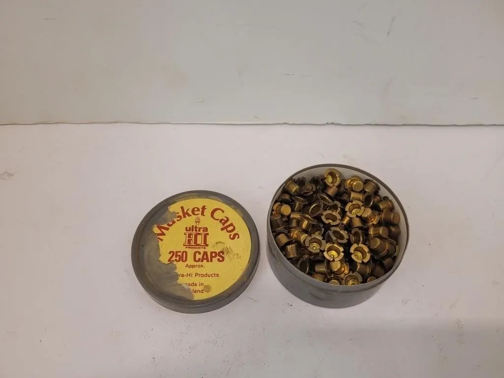 1 Tin Ultra-Hi Musket Caps