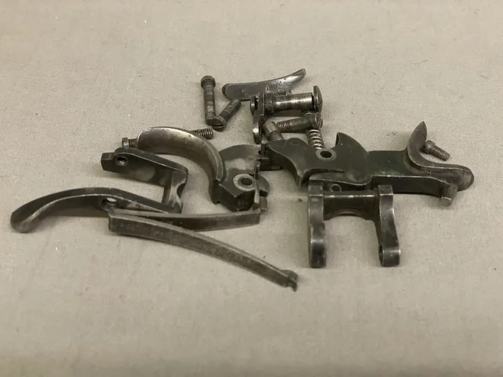 Bag of Webley Mark VI revolver parts.