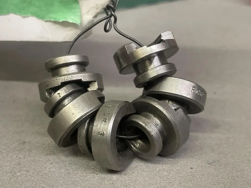 Bag of six RBC shell holders. #1, #2, #3, #4, #6,
