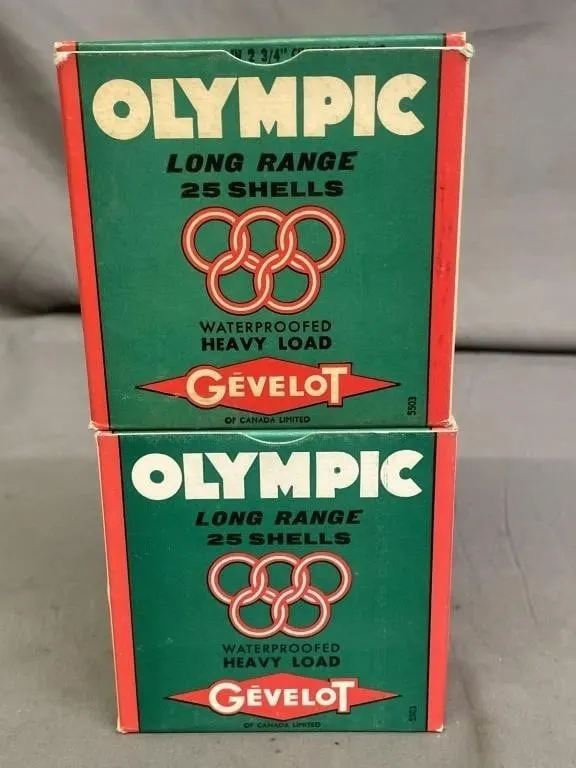 Two boxes of 25 Gevelot Olympic Long Range Heavy