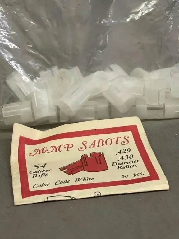 Bag of muzzleloading .54 cal. MMP Sabots for .429