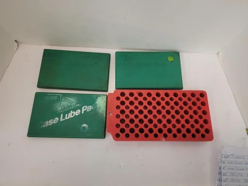 3 Case Lube Pads & Cartridge Case Pad