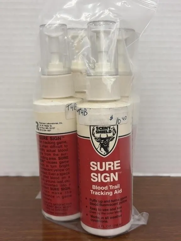Partial/Full Bottles of Sure Sign Blood Tracking