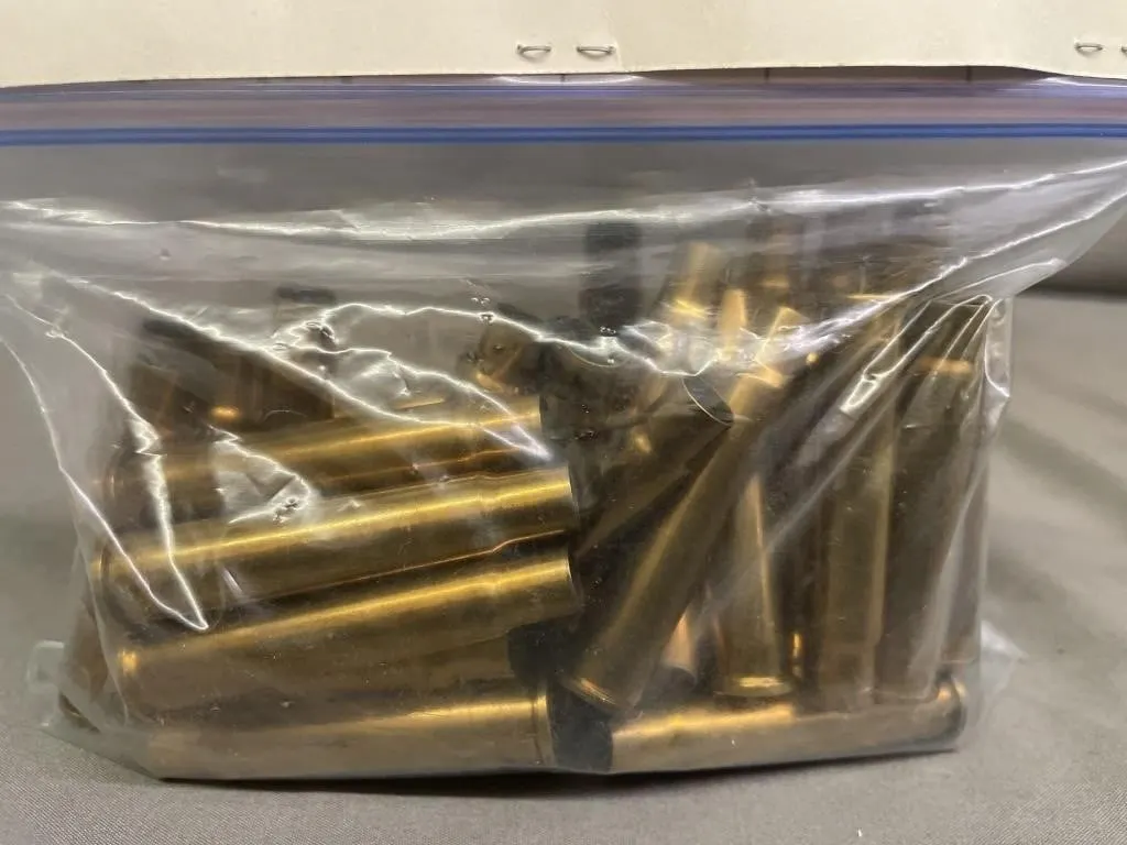 Bag of approx. 50 .303 cal. brass.