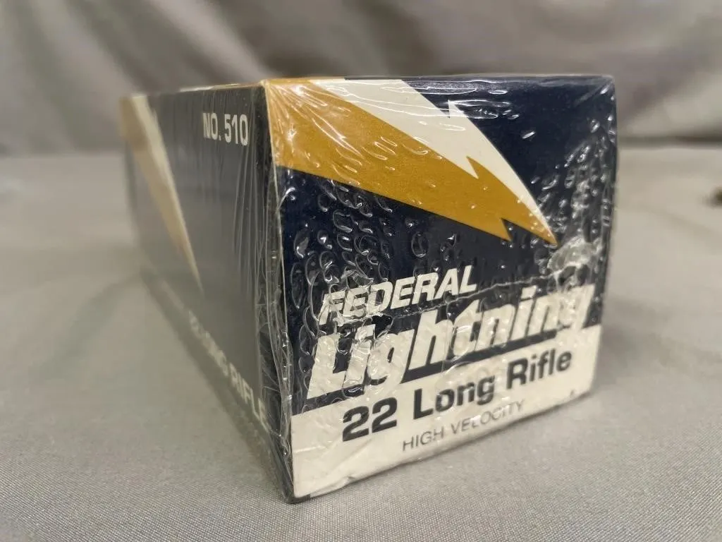 Box of 500 Federal Lightning .22 cal. Long Rifle